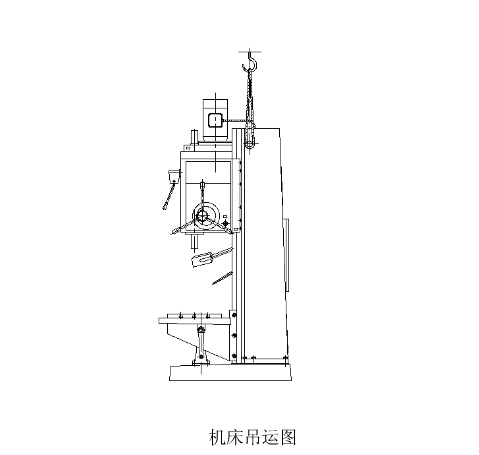 立式鉆床吊運圖